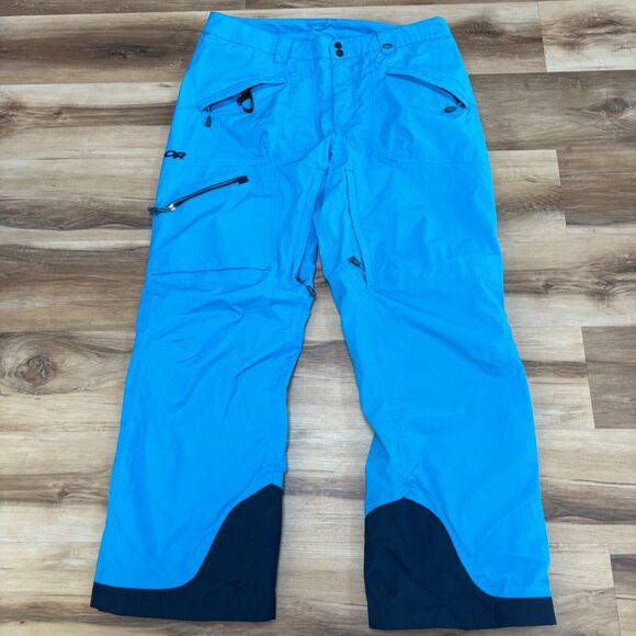 Outdoor Research Ski Pants Womens XL Blue Igneo Snowboard Pertex